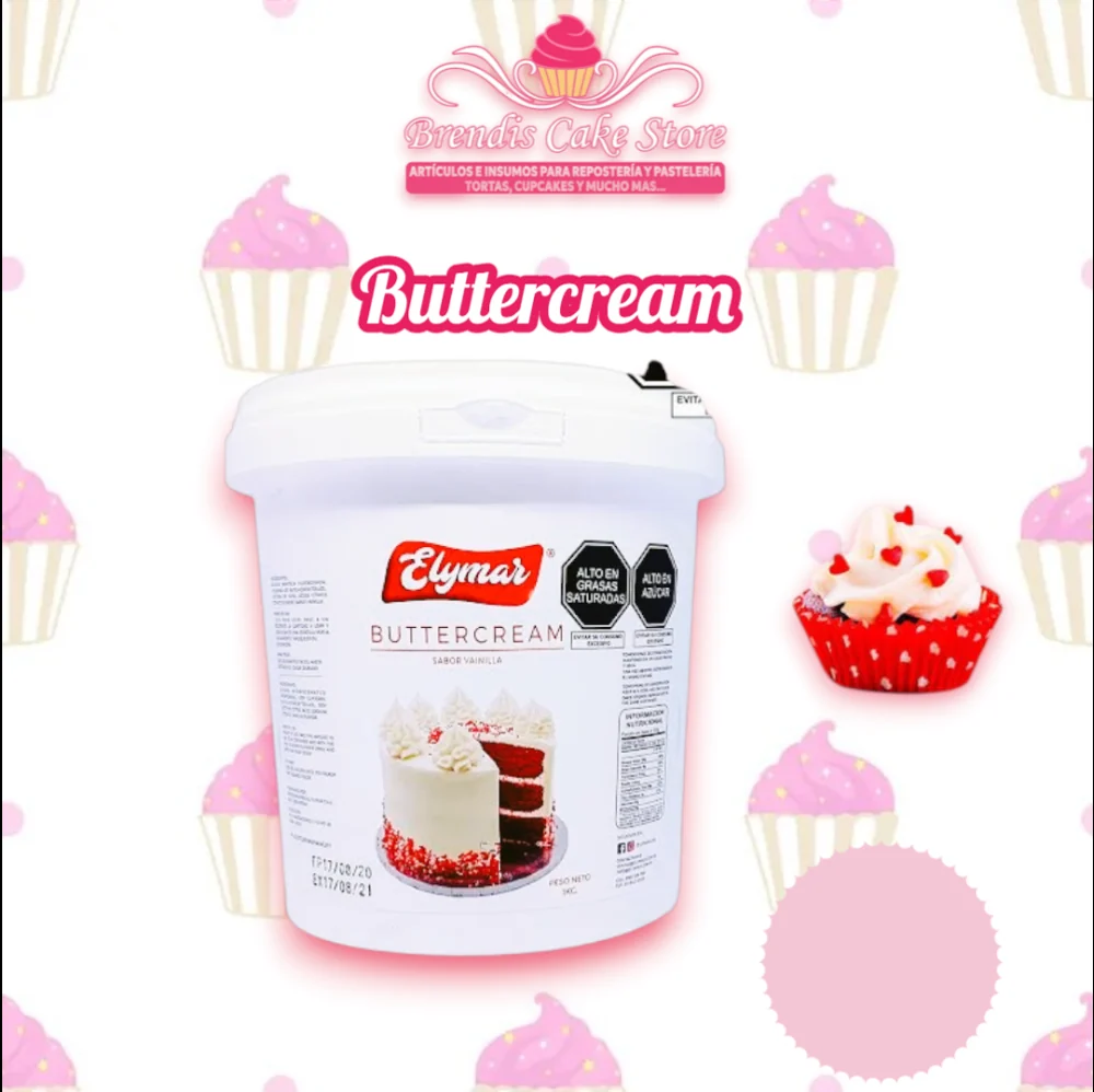 Buttercream sabor Vainilla Elymar 1kg