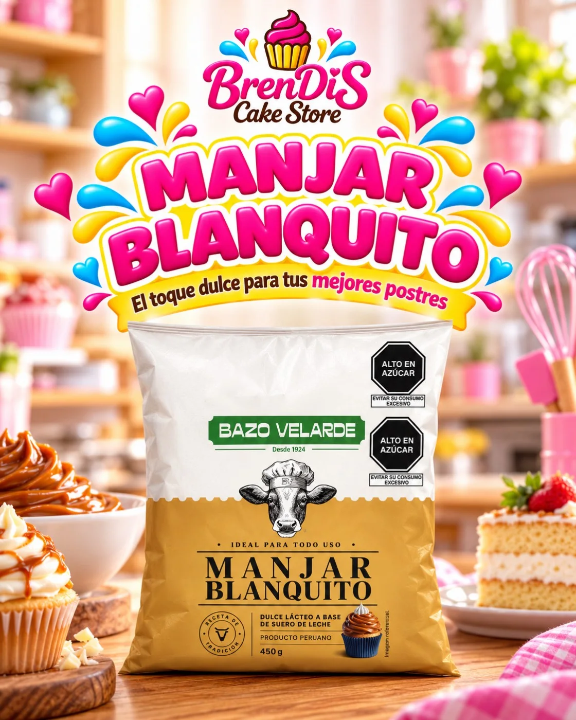 Manjar Blanquito vaso velarde - 500g