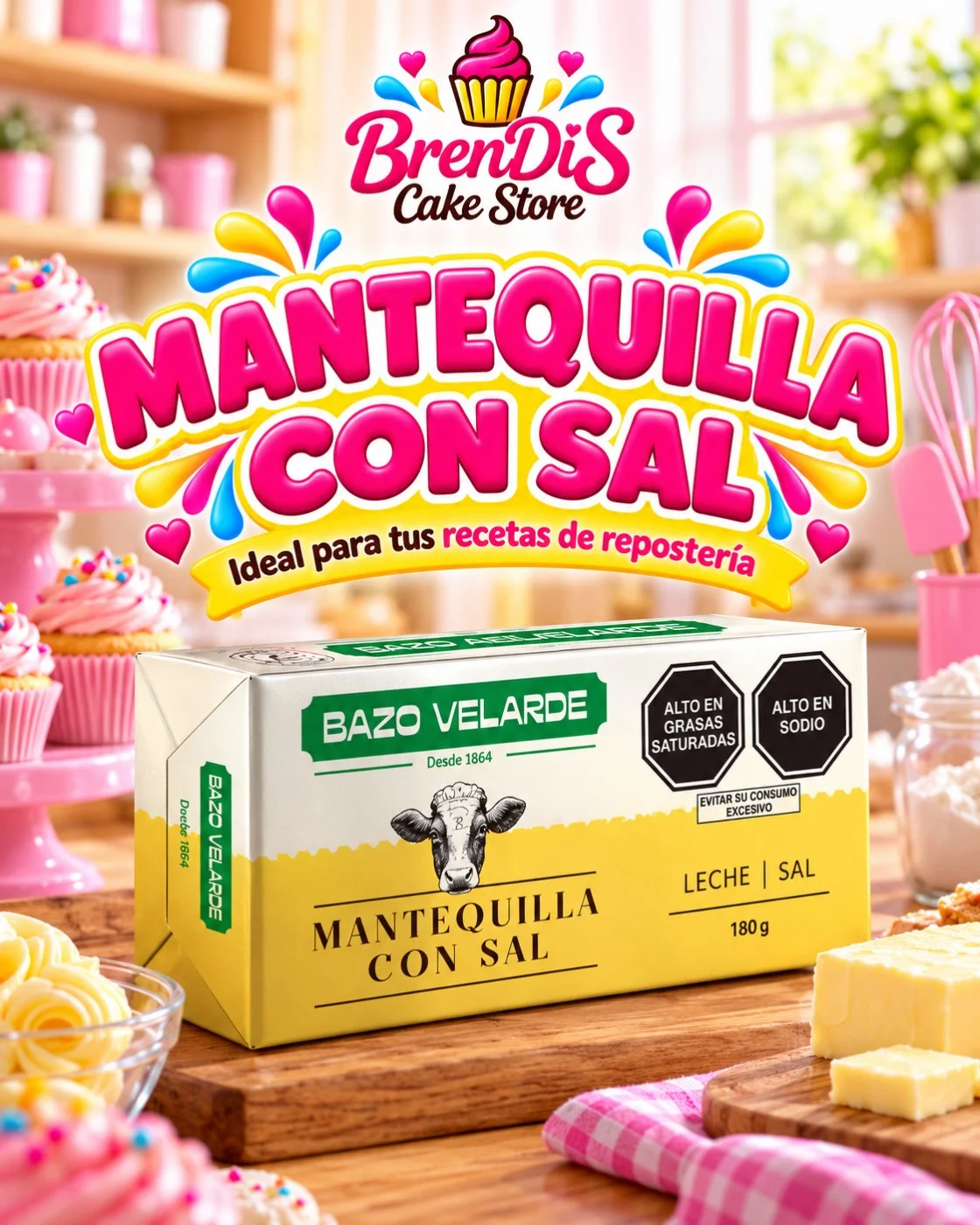Mantequilla 180g - Vaso Velarde