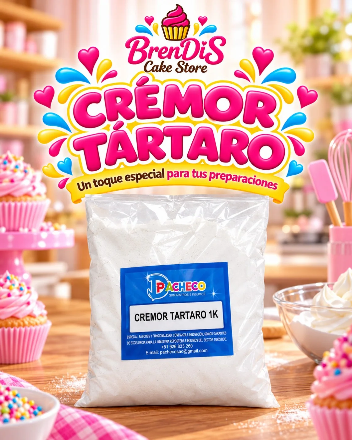 Cremor Tártaro 1kg - Pacheco