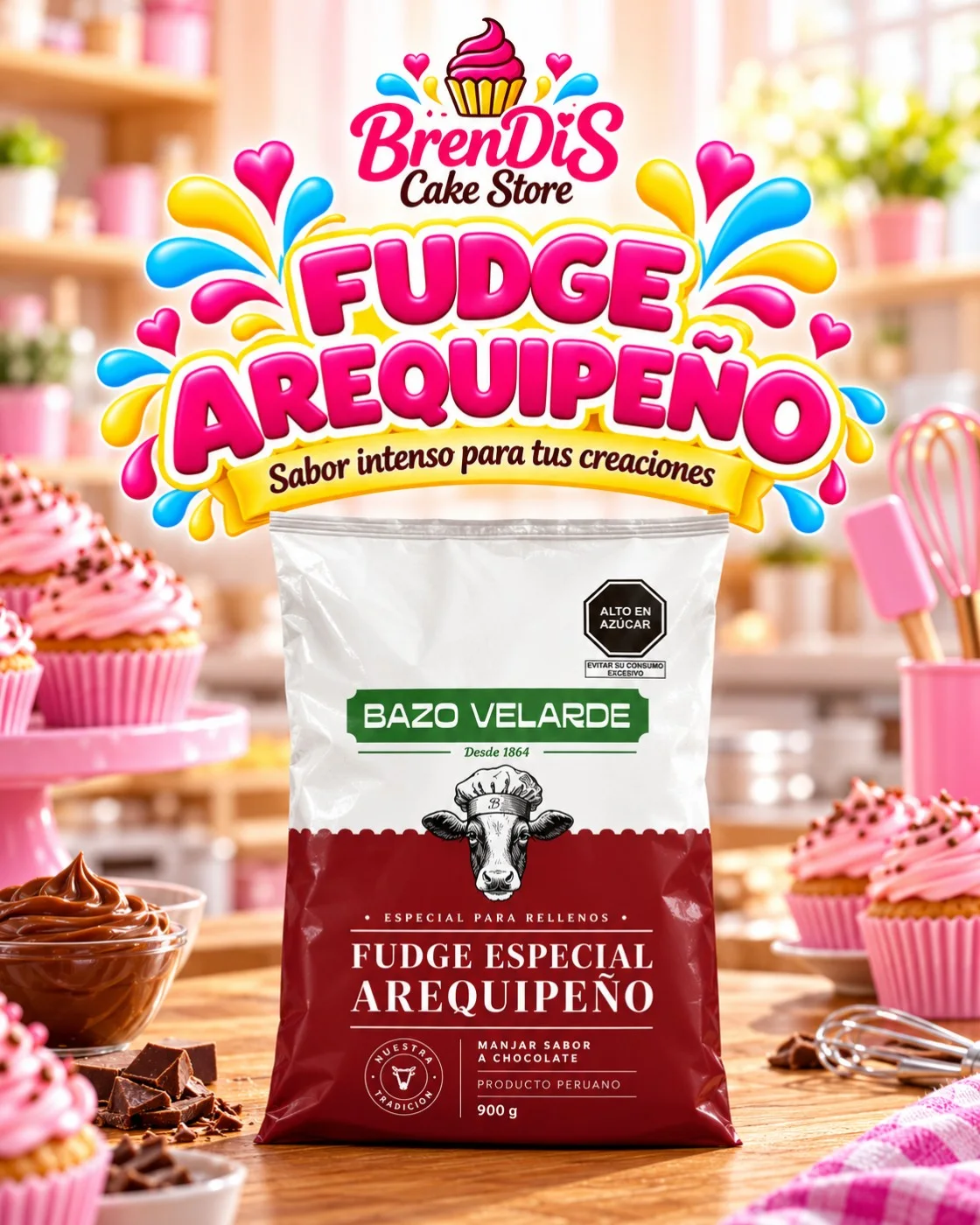 Fugde Especial de 900g - Vaso Velarde
