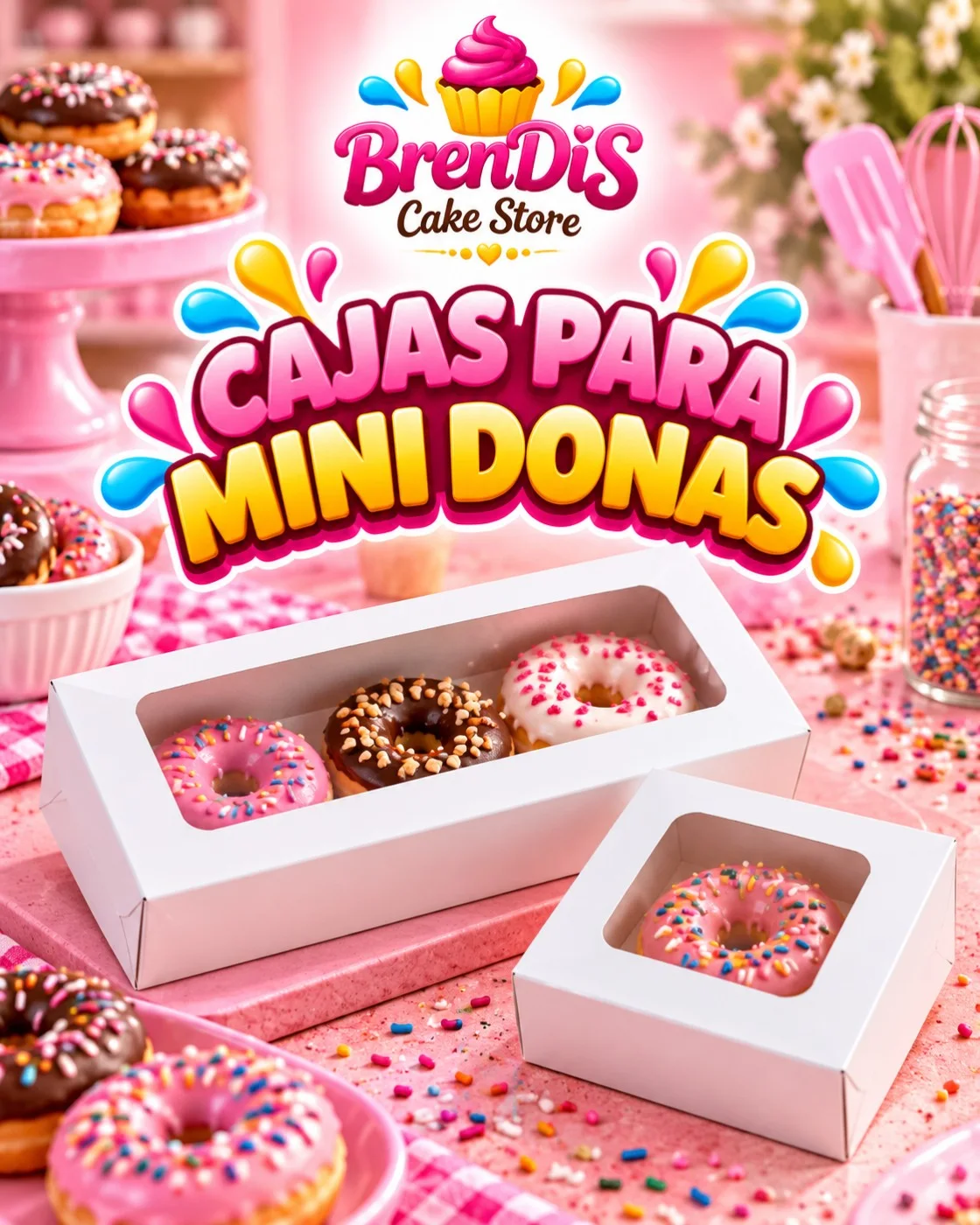 Caja para Mini Donas x3 und